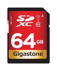 Gigastone GS-SDXC80U1-64GB-R Prime Series SDXC Card (64GB)