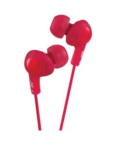 JVC HAFR6R Gumy Plus Earbuds with Remote & Microphone (Red)