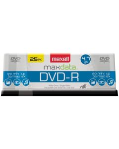 Maxell 638010 4.7GB 120-Minute DVD-Rs (25-ct Spindle)
