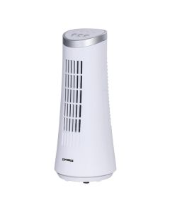 Optimus F-7345WH 12" Desktop Ultraslim Oscillating Tower Fan (White)