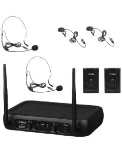 Pyle Pro PDWM2145 VHF Fixed-Frequency Wireless Microphone System