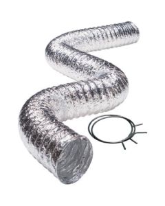 Deflecto FLXC0405 Aluminum Duct (2-ply; 5ft; UL 181 Class 1)