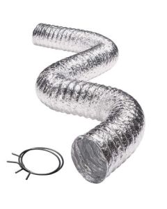 Deflecto F0405MSX/30 Aluminum Duct (Supurr-Flex transition ducting; 5ft)