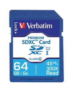 Verbatim 44024 Class 10 Premium SDXC Card (64GB)